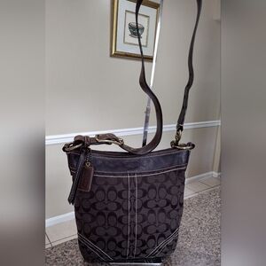 Coach Signature C Jacquard Medium  Cross body or shoulther Bag